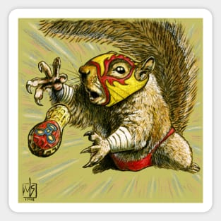 Luchador Squirrel: Go Nuts! (Park Wild) Sticker